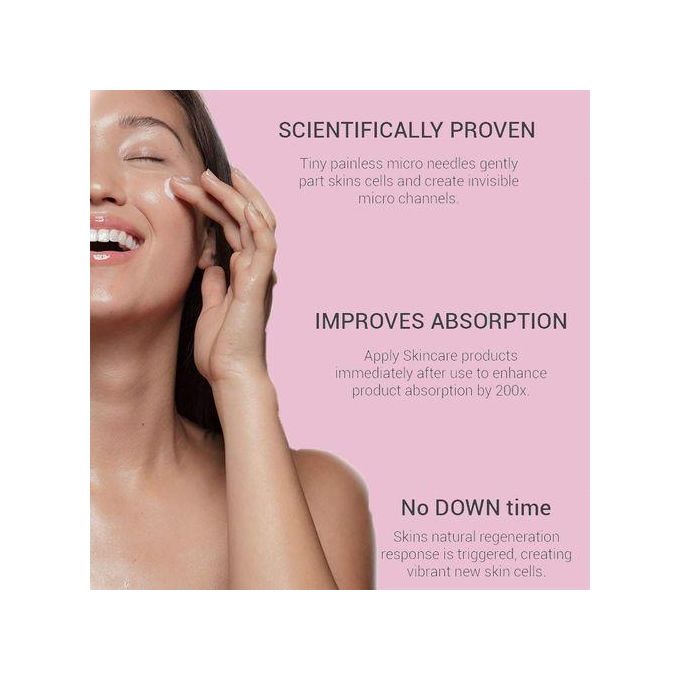 DERMA ROLLER Acne removal, Beard & Hair Growth, Anti Aging ,Removes Stretchmarks Boosts Minoxidil Absorption 540 Microneedling , Clearer Skin & Collagen Boost Anti-acne, Anti-aging, Antiwrinkle & Skin