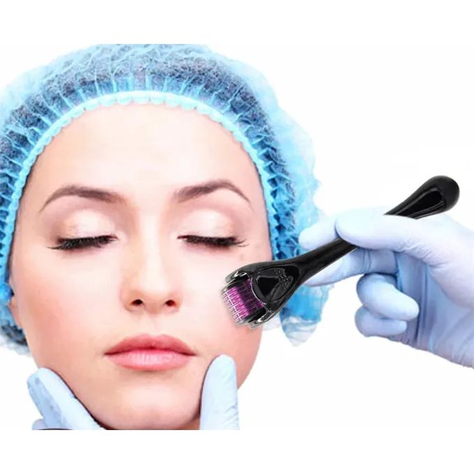 DERMA ROLLER Acne removal, Beard & Hair Growth, Anti Aging ,Removes Stretchmarks Boosts Minoxidil Absorption 540 Microneedling , Clearer Skin & Collagen Boost Anti-acne, Anti-aging, Antiwrinkle & Skin