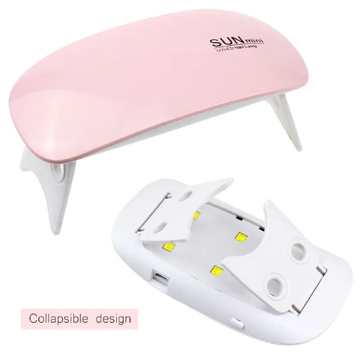 6W Mini Nail Dryer Machine Portable 6 LED UV Manicure Lamp Home Use Nail Lamp for Drying Polish Varnish With USB Cable LED UV Nail Gel Polish Dryer Lamp Light Machine view 6
