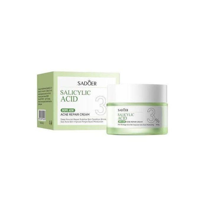 SADOER 2 in 1 Acne Repair Serum+Cream Salicylic Acid 3% Amino Salicylic Acid Oil Control Essences Cleanser,Contains Centella Asiatica, Niacinamide and Collagen Salicylic Acid Salycilic Acid