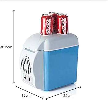 GREAT OFFER 🔥 7.5 Portable Small Refrigerator Mini Portable car Fridge cooler This model is suitable for variety of cars, could be placed on the tandem seat as armrest, it is also convenient to take