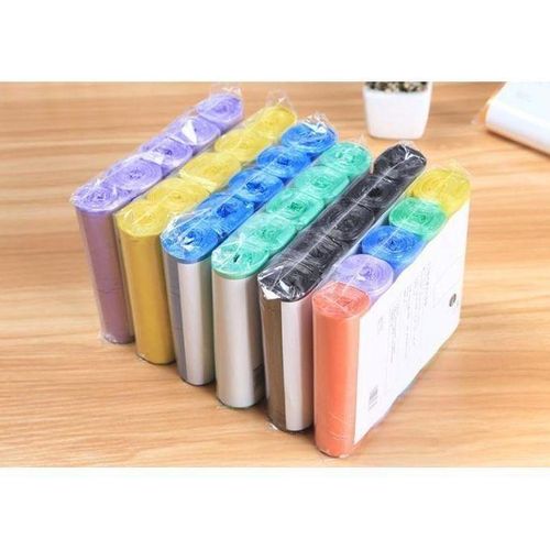 PRICE DROP ALERT ❗ ❗ 🔥 5 Rolls 100Pcs Small Trash Bags Garbage Bags Trash Liners Made from High quality PE material to guarantee glossy surface, no odor.Good toughness, strong bearing