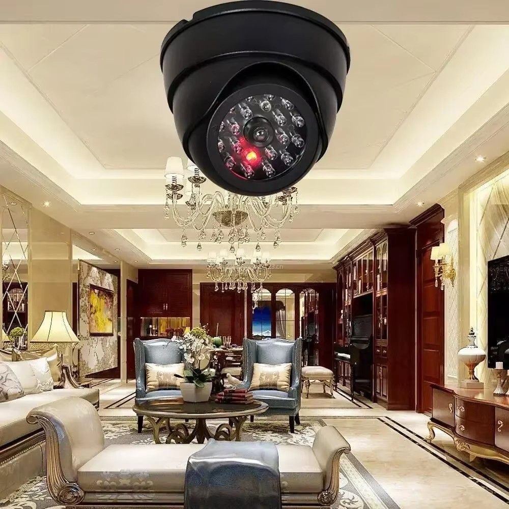 Dummy Dome Fake Camera Fake iP Security Vedio with Flashing LED Light Home Store Security CCTV Video Surveillance Accessories
