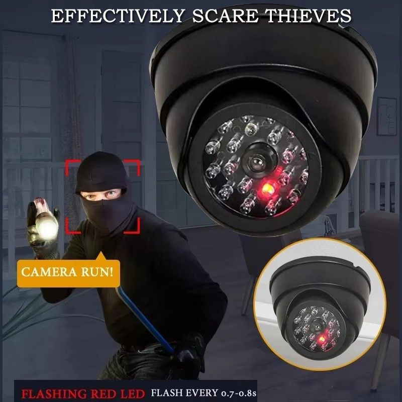 Dummy Dome Fake Camera Fake iP Security Vedio with Flashing LED Light Home Store Security CCTV Video Surveillance Accessories