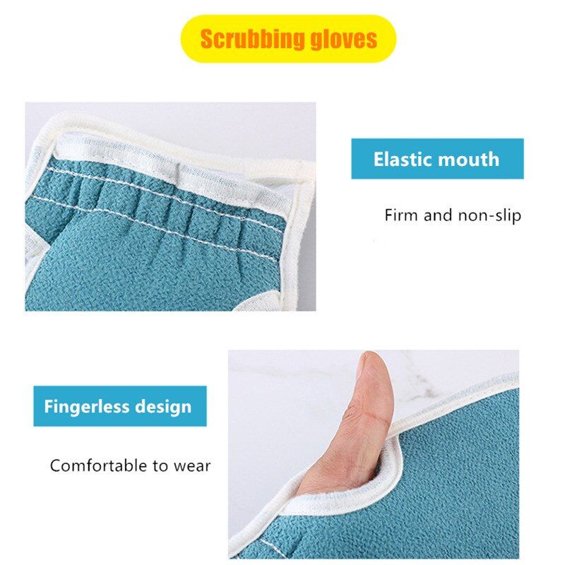3pcs/set Bath towel Deep Exfoliation Glove kit Body Exfoliator Scrubbers for Use In Shower or Bath Scrub Wash Mitt Dropshipping