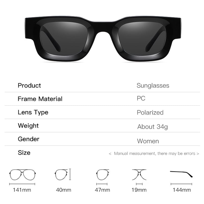 New Retro Polarized Sunglasses Men Women Fashion Punk Designer Sunglasses Vintage Shades UV400 Eyewear