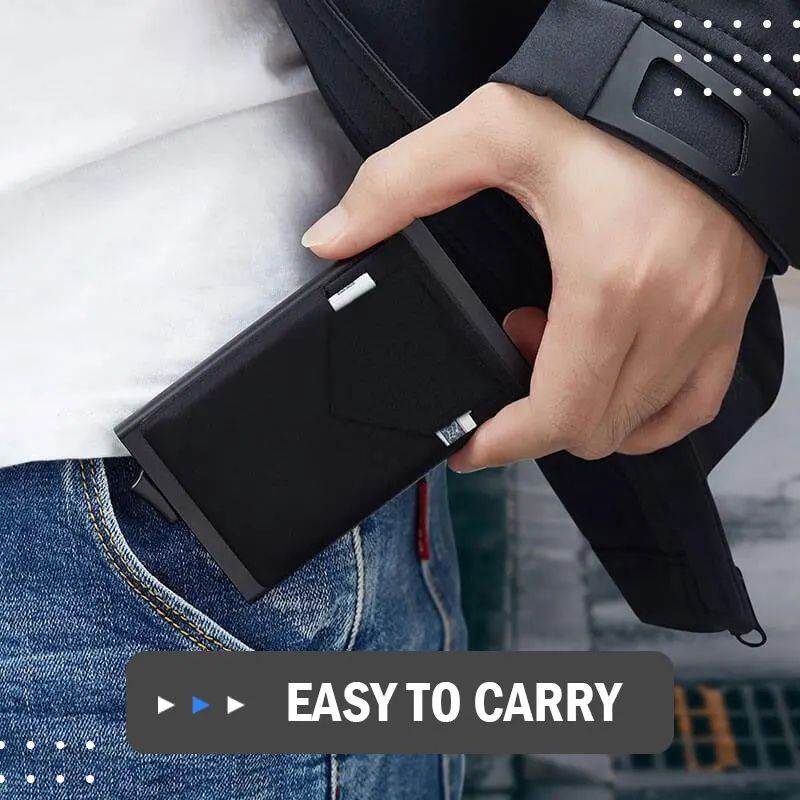 Custom Card Holder Men Wallets Rfid Black Carbon Fiber Leather Minimalist Wallet Gifts For Men Personalized Carteira Masculina