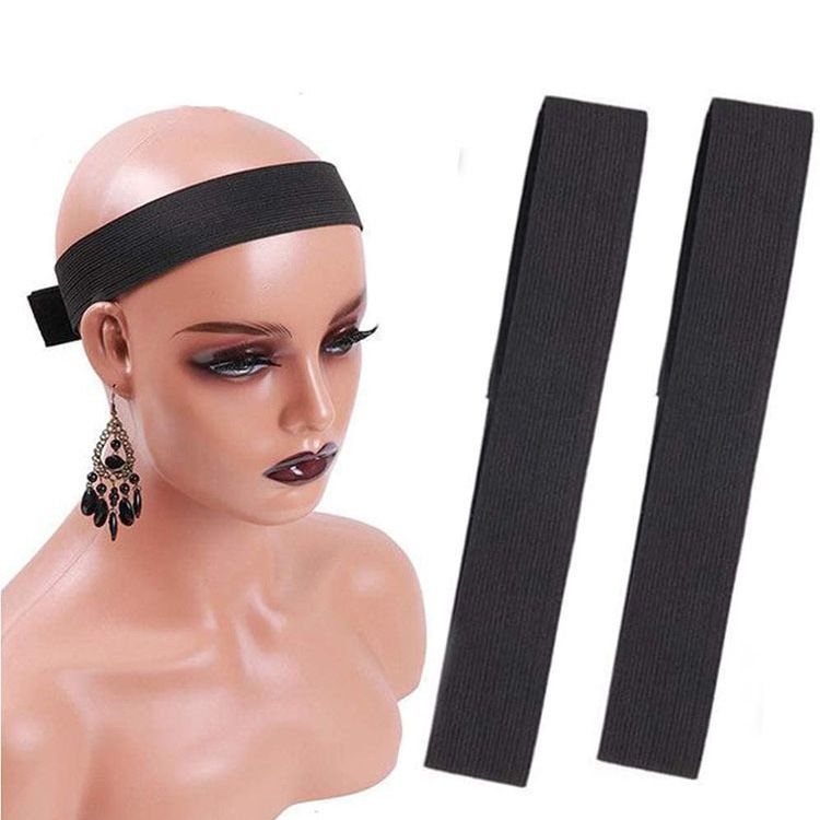 1PC elastic fixing band, wig edge, velcro adjustment, anti slip headband, elastic and tight hair width 3cm, length 58cm