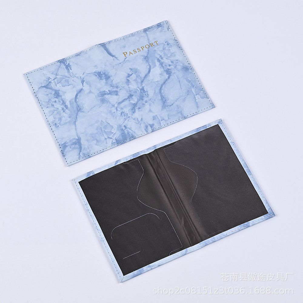 Passport Cover Hot Stamping Simple Plane Women Men Travel Passport Case Holder Fashion Wedding Gift