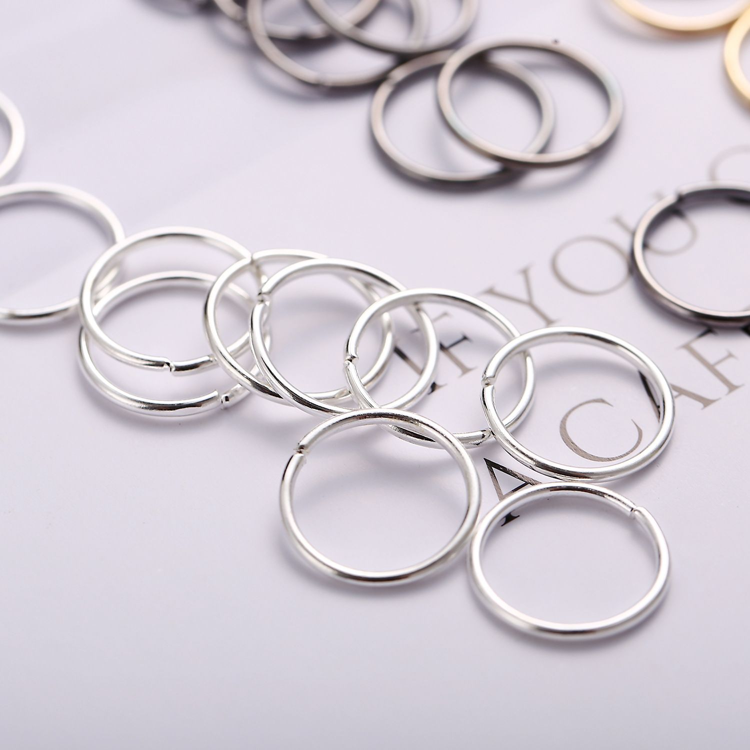 New 60pcs/pac Nose Ring Creative Nail Studs Nose Ornament Lip Rings Body Piercing Body Decoration Jewelry