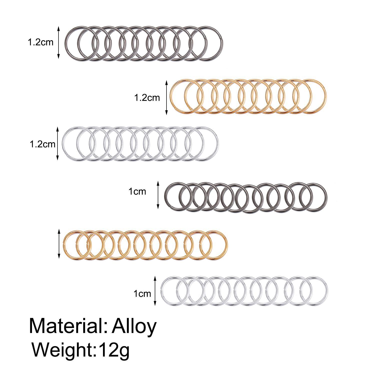 New 60pcs/pac Nose Ring Creative Nail Studs Nose Ornament Lip Rings Body Piercing Body Decoration Jewelry