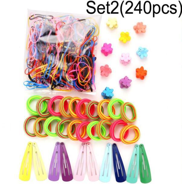 Fashion Baby Kids Colorful Hair Band Rubber Hair Tie Girls Ponytail Hair Accessories