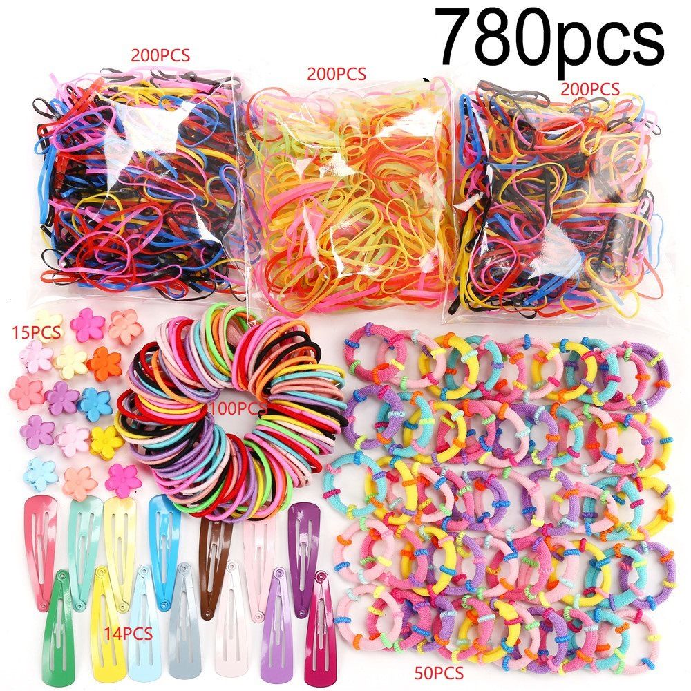 Fashion Baby Kids Colorful Hair Band Rubber Hair Tie Girls Ponytail Hair Accessories