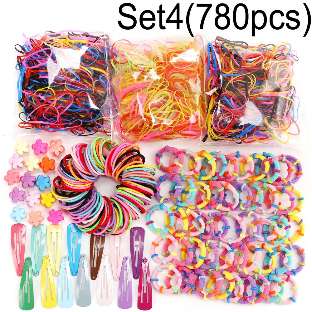 Fashion Baby Kids Colorful Hair Band Rubber Hair Tie Girls Ponytail Hair Accessories