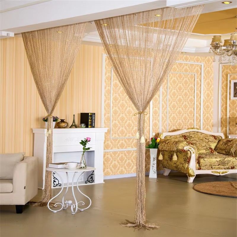2M*1M String Curtain Panels Door Fly Screen Hanging Beaded Curtains Room Divider Net