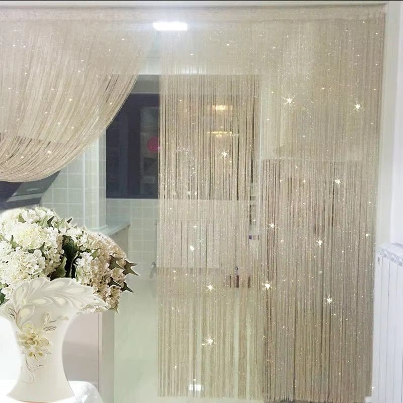 2M*1M String Curtain Panels Door Fly Screen Hanging Beaded Curtains Room Divider Net