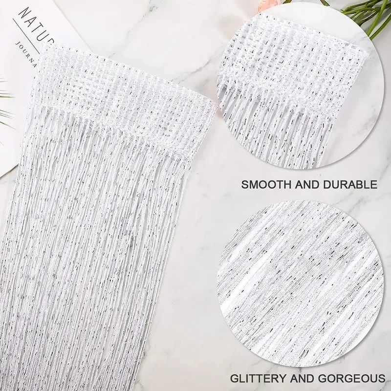 2M*1M String Curtain Panels Door Fly Screen Hanging Beaded Curtains Room Divider Net