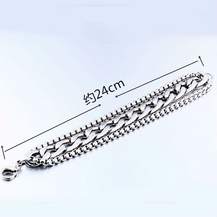 Silver-Plated Twisted Twist Bracelet Fashionable Cuff Bangels for Men Punk Rock Sports Party Trendy Jewelry Gift