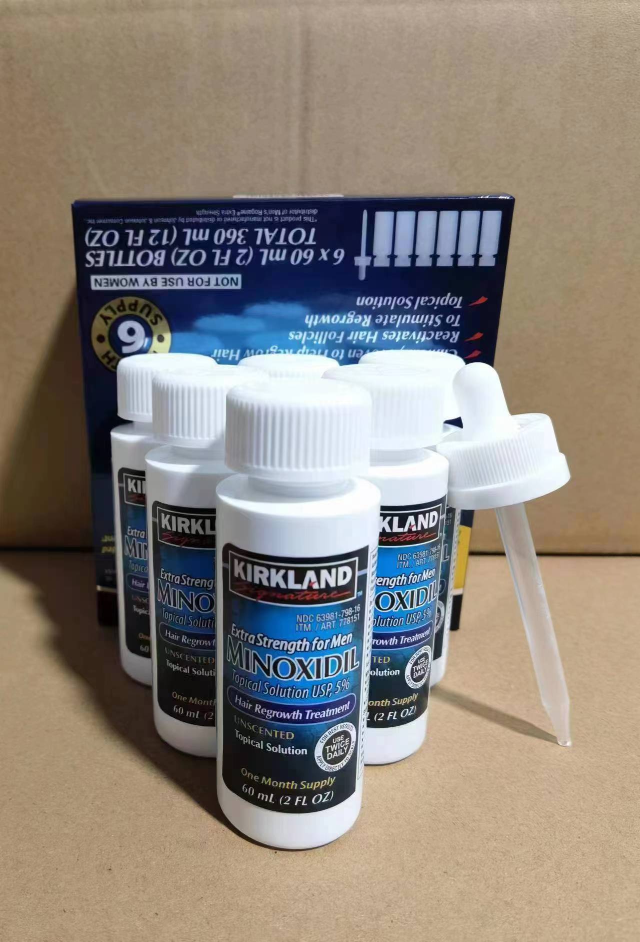 Kirkland  Signature Minoxidil 5% Extra Strength Hair Regrowth For Men - 60ml
