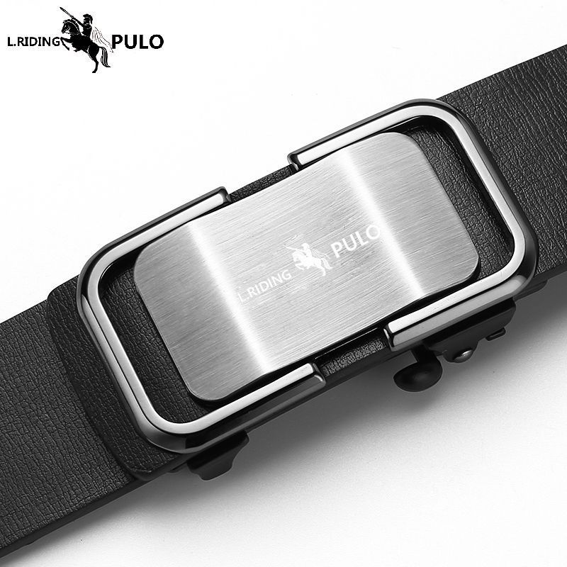 New product Belt men's genuine leather toothless automatic buckle cowhide belt men's business casual Belt width 3.5cm