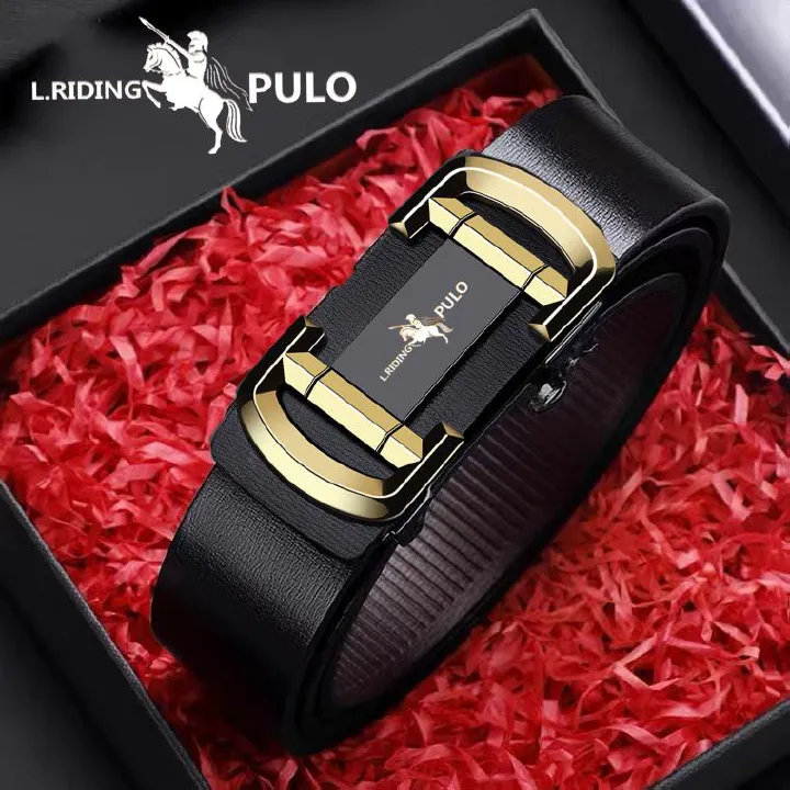 New product Belt men's genuine leather toothless automatic buckle cowhide belt men's business casual Belt width 3.5cm