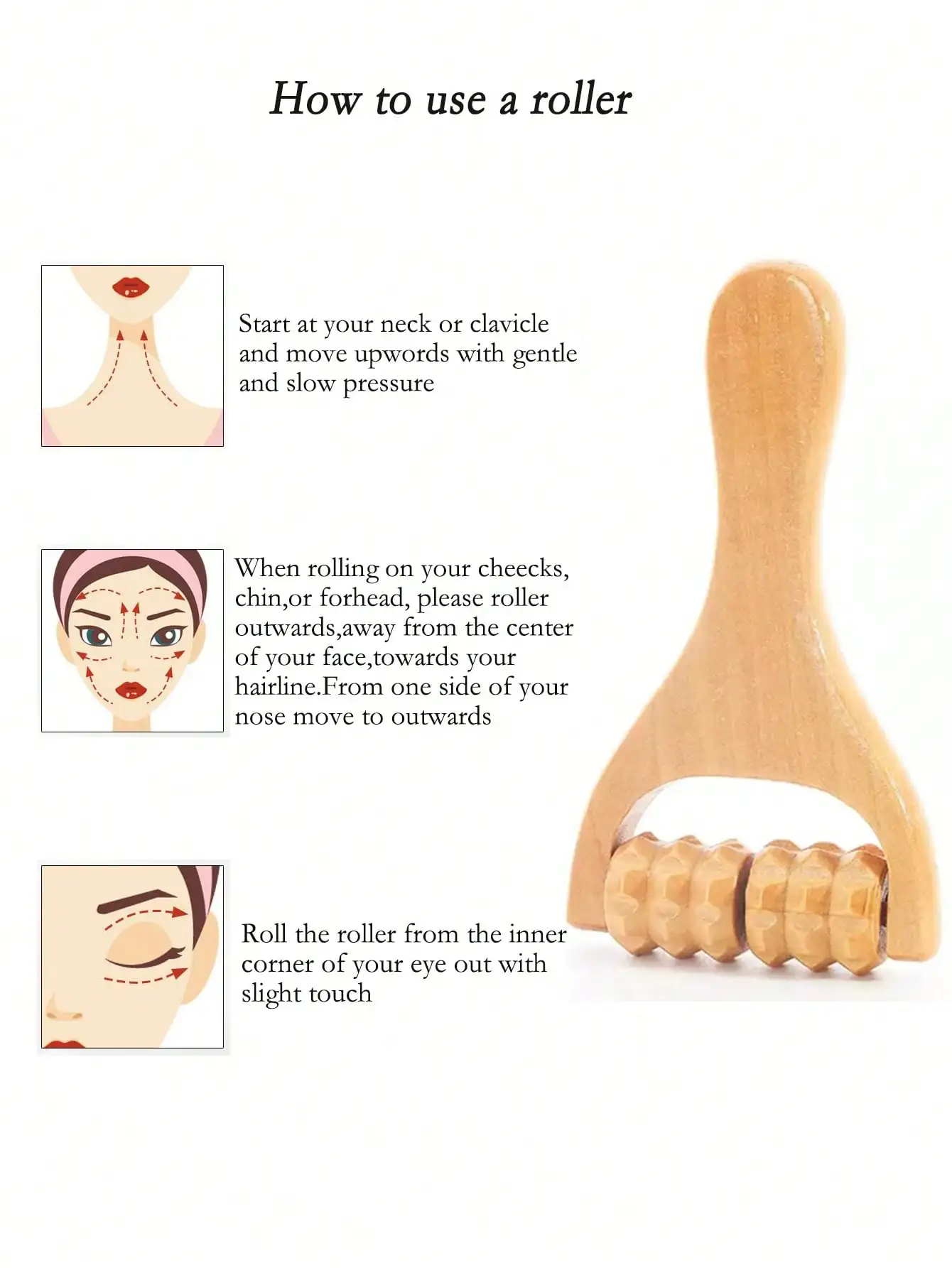 Mini Wooden Roller Massager Neck Shoulder Leg Universal Hand Massager Massage Tool Acupoint Foot Massager Muscle Pain Relief