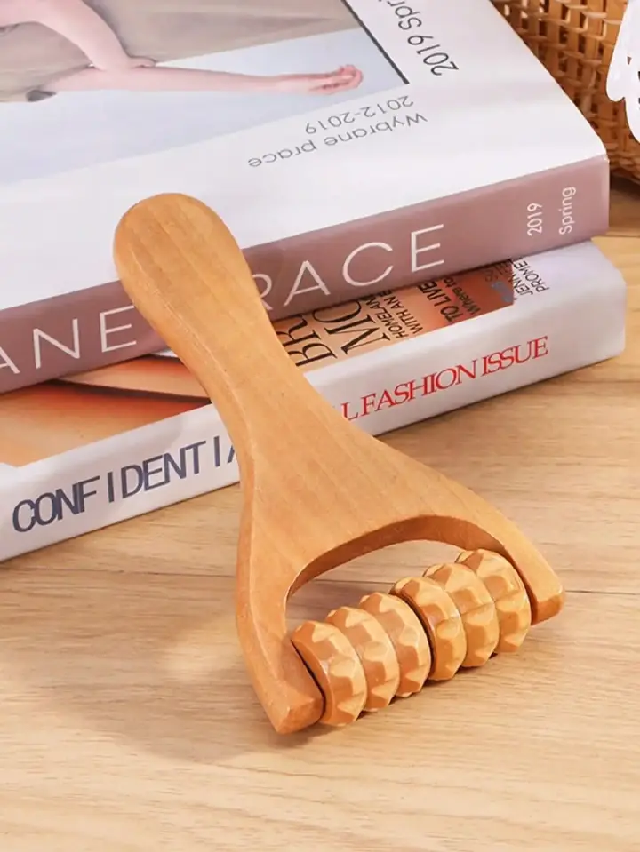Mini Wooden Roller Massager Neck Shoulder Leg Universal Hand Massager Massage Tool Acupoint Foot Massager Muscle Pain Relief