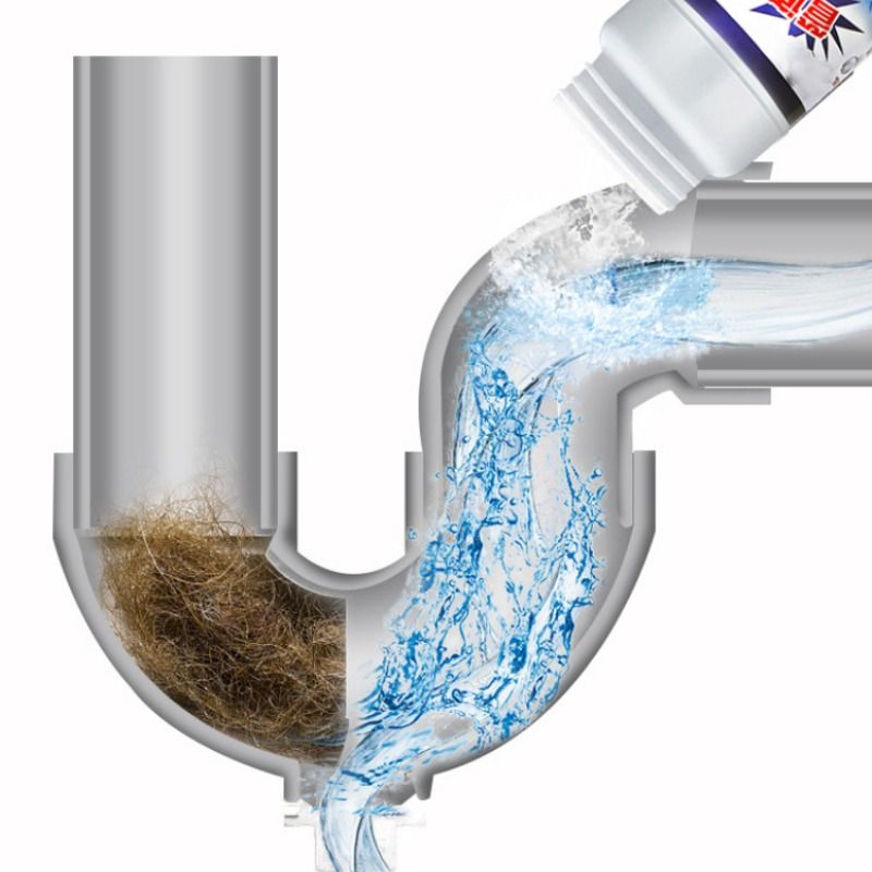 Powerful Sink Drain Cleaner Powder Cleaning Tool Super Clog Remover Toilet Plunger Tools Bathroom Wash Basin Cleaning