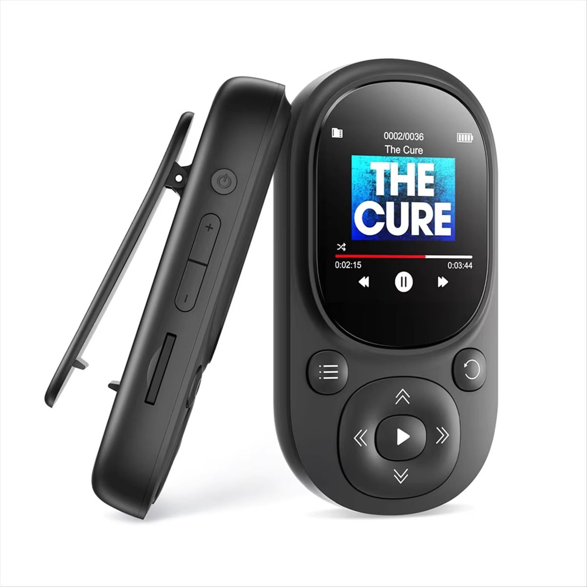 32GB Bluetooth Clip MP3 Player with Pedometer, Mini Portable Music Player with FM Radio,Voice Recording