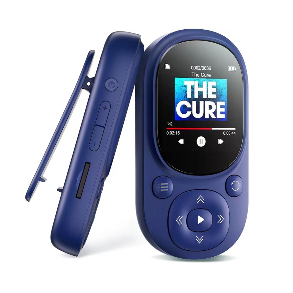 32GB Bluetooth Clip MP3 Player with Pedometer, Mini Portable Music Player with FM Radio,Voice Recording