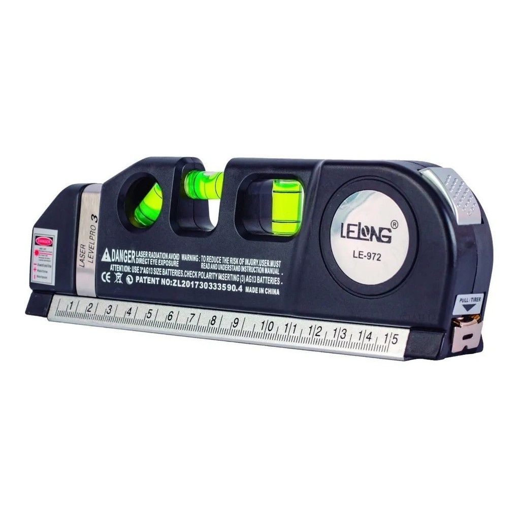 Home Multi-function High Precise Laser Leveling Instrument with Steel Ruler Cross Straight Line Laser Level Measuring Tools