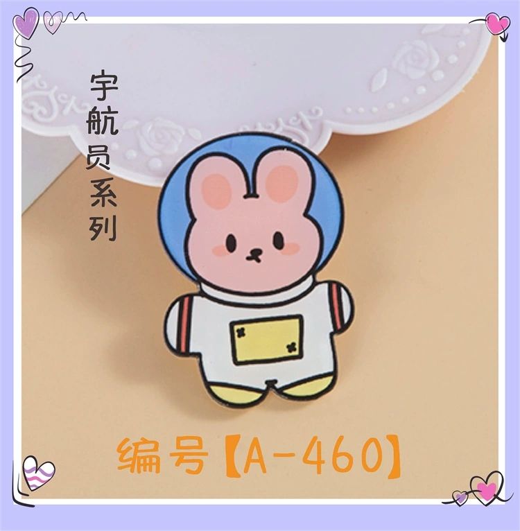 15 pieces of kawaii cartoon animal acrylic pins and aesthetic brooches for children's bags, backpacks, hats, jackets, backpacks, and backpack accessories.