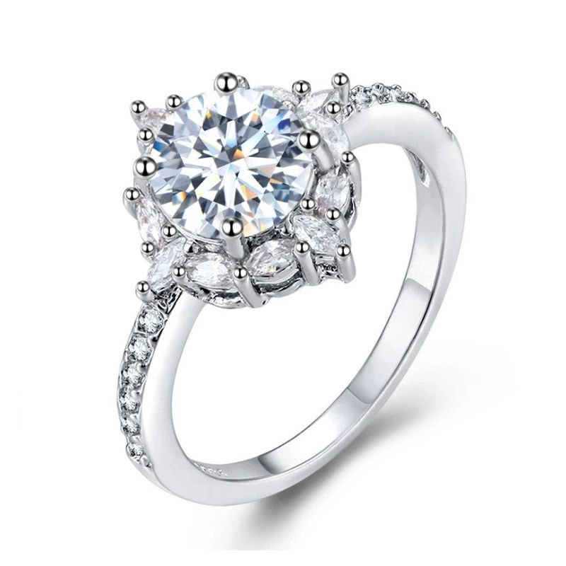 New Arrival Women's Ring Zircon Inlaid Female Couple Proposal Engagement Wedding Ring Luxury Jewelry for Women Wholesale