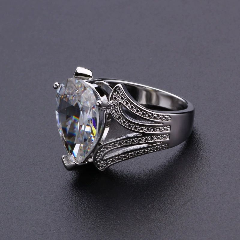 New Arrival Women's Ring Zircon Inlaid Female Couple Proposal Engagement Wedding Ring Luxury Jewelry for Women Wholesale