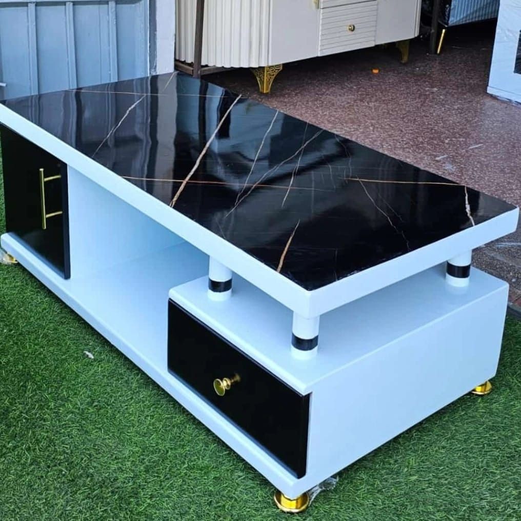 HAVENTECH Marble top coffee table for living room
