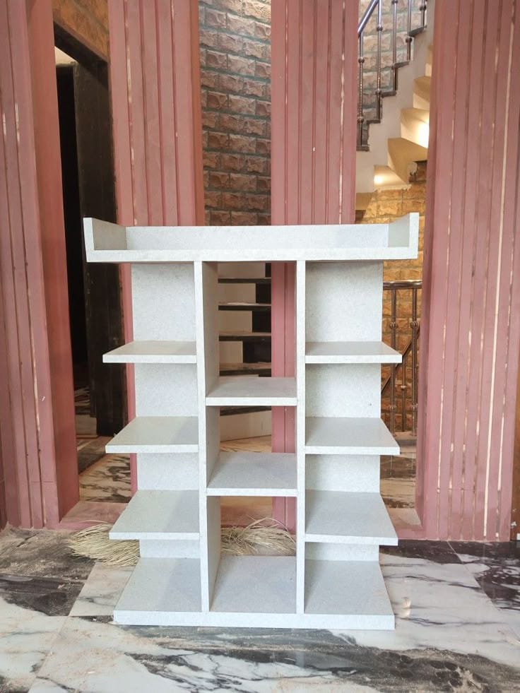 Portable multilayer wooden shoe rack