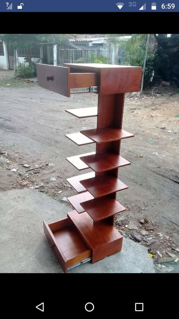 MODERN WOODEN HIGH QUALITY SHOE RACK WITH DRAWERS