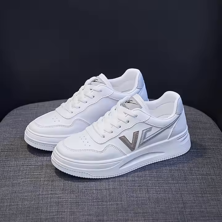 Sneakers for Women Solid Color Flats Comfortable Mesh Breathable White Casual Female Platform Sport