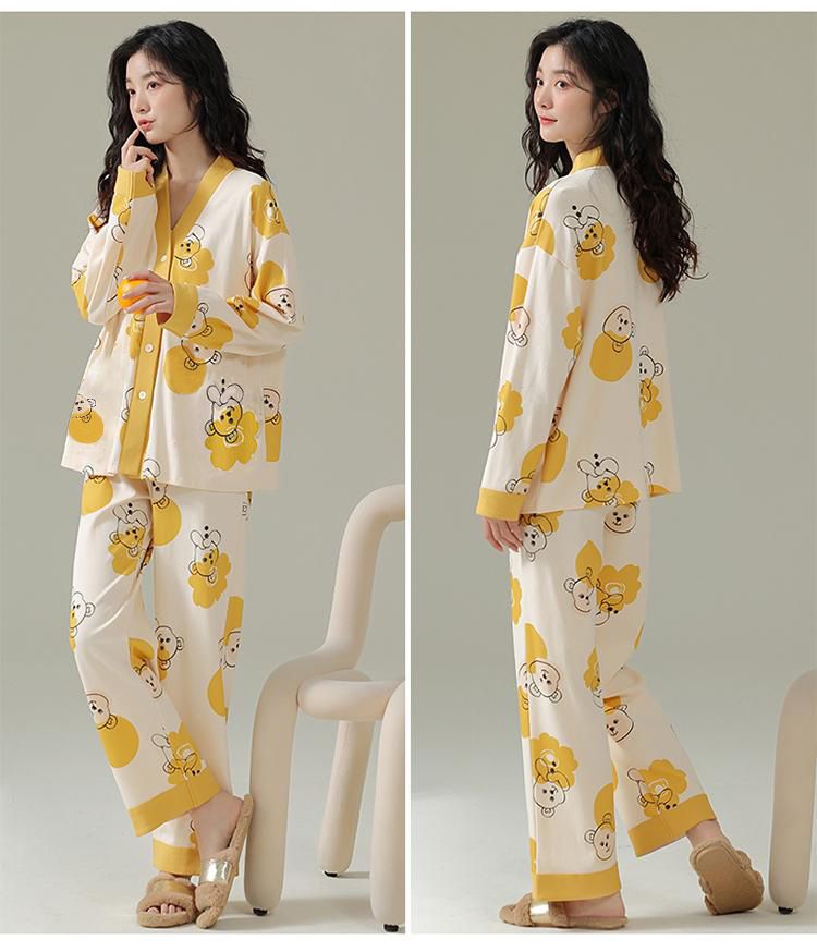 Wholesale Cheap Clothes Ladies Night Wear Women'S Sleepwear Autumn Pajamas Women Clothing Set
