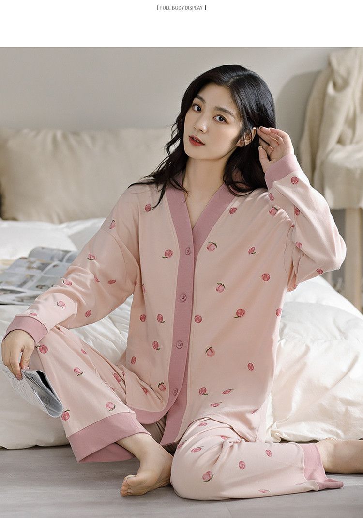 Wholesale Cheap Clothes Ladies Night Wear Women'S Sleepwear Autumn Pajamas Women Clothing Set