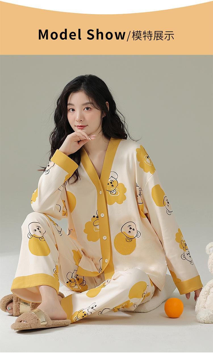 Wholesale Cheap Clothes Ladies Night Wear Women'S Sleepwear Autumn Pajamas Women Clothing Set