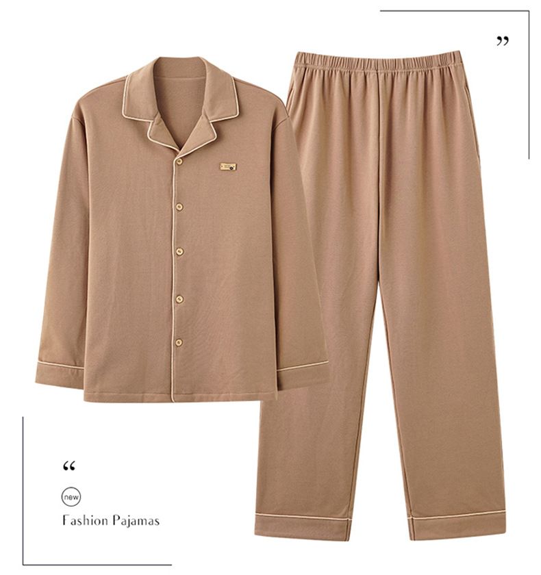 New Technology Professional Manufacturing  Cotton Pajamas Adult Pajamas For Long Sleeves Sleep Wear man Pajamas Set