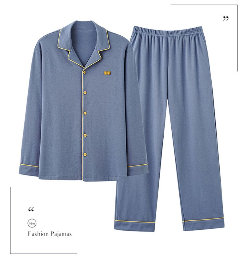 New Technology Professional Manufacturing  Cotton Pajamas Adult Pajamas For Long Sleeves Sleep Wear man Pajamas Set