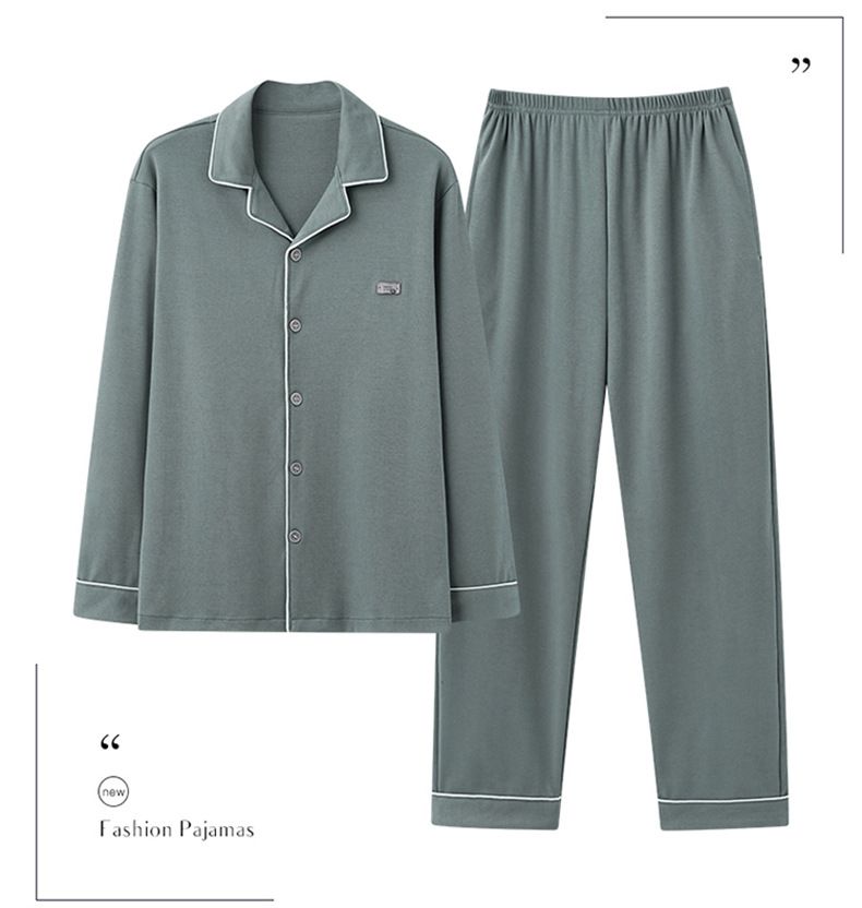 New Technology Professional Manufacturing  Cotton Pajamas Adult Pajamas For Long Sleeves Sleep Wear man Pajamas Set