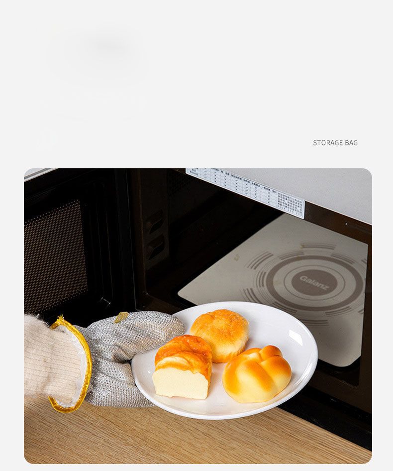 Wholesale reusable custom waterproof kitchen scrub steel wire dish washing cloth mitt non scratch kitchen cleaning glove