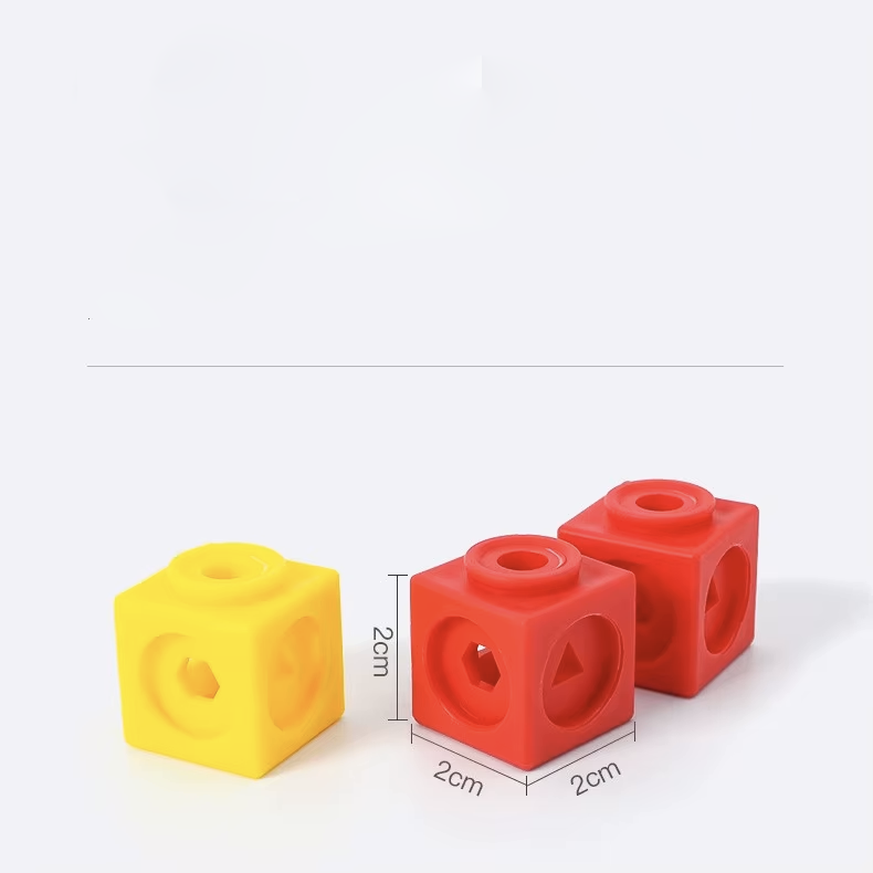 Color Cube Building Blocks Primary School Mathematics Teaching Aids Plastic Math Link Cubes Educational Toys Geometric Counting Cubes