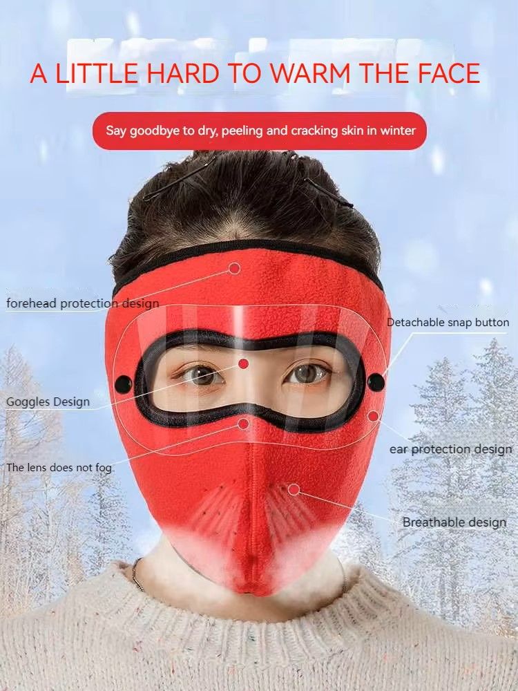 Highly Breathable Outdoor Sports Winter Warm Mask Motorcycle Bicycle Full Face Riding Mask Breathable Ski Mask