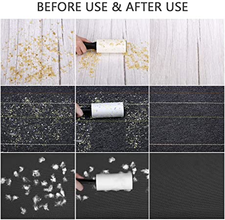 60 sheets lint remover roller Pet Hair fur Remover Sticky Brush lint rolling removal for clothes/couch/surfaces etc