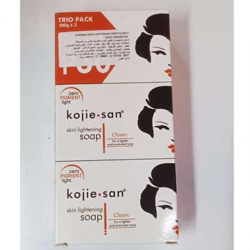 3pcs set Kojic acid soap brightening/lightening/whitening zero pigment body face kojie san soap