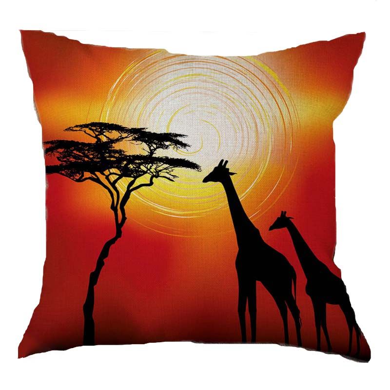 4pcs Throw pillow cushion case cover African print sofa/couch/car covers home decor covers tribal animals decor
